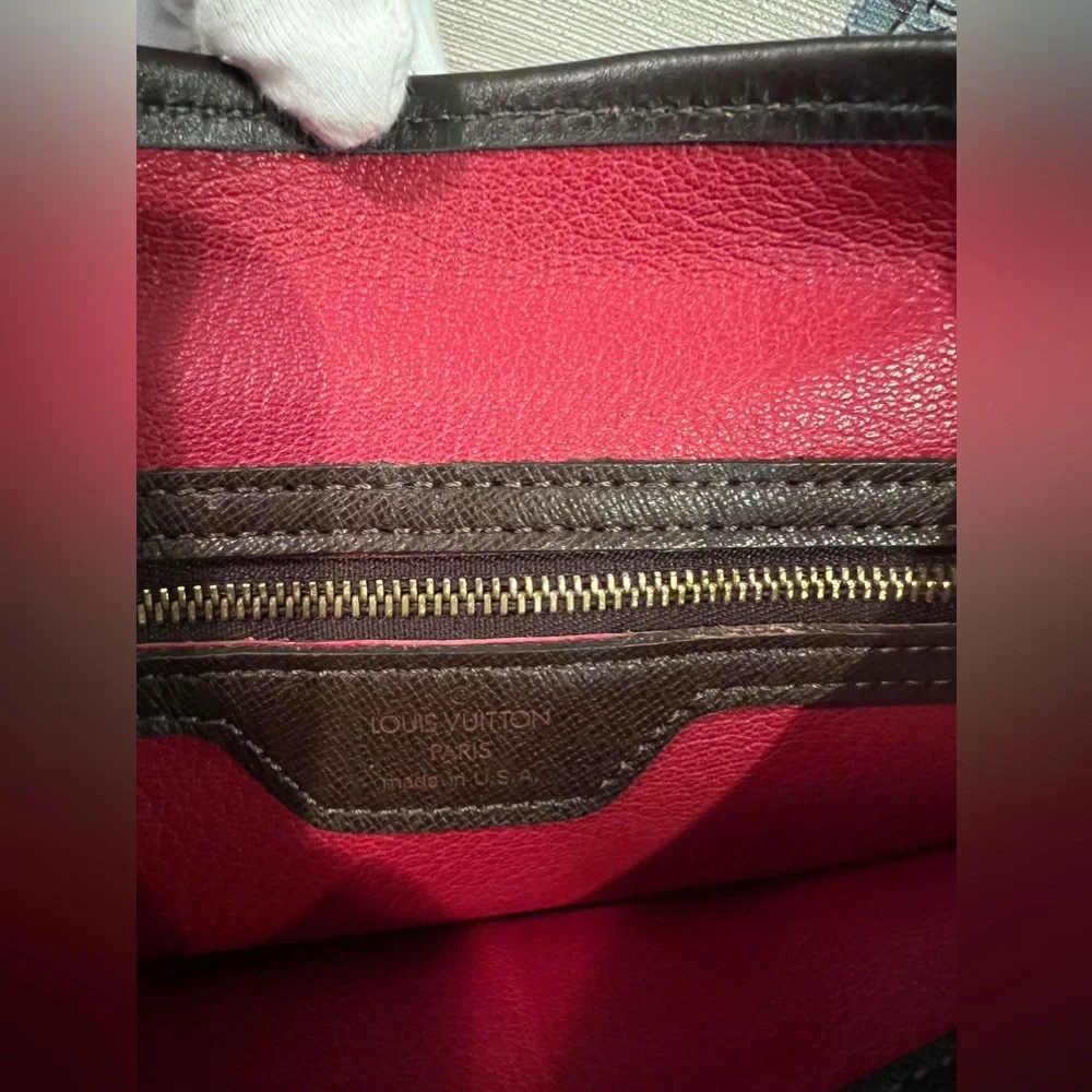 Louis Vuitton dammer ebene pm bucket bag/FULL LEATHER BAG/ EXCELLENT CONDITION - Picture 6 of 15